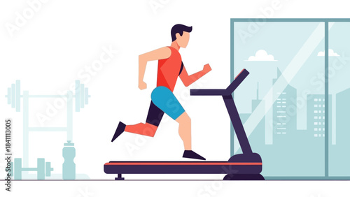 Dynamic Fitness Lifestyle Vector Illustration