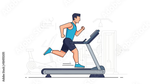 Dynamic Fitness Lifestyle Vector Illustration