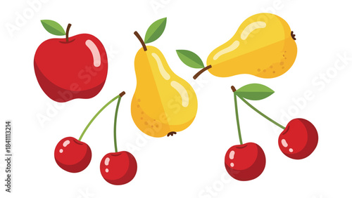 Vibrant Orchard: A delightful assortment of fresh, juicy fruits bursts with color and flavor, inviting a taste of nature's bounty.