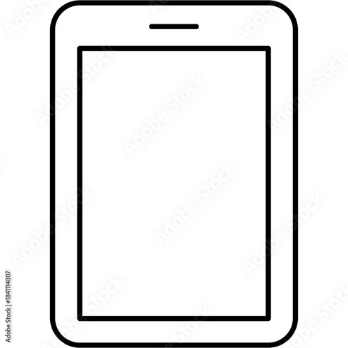 Line Art Mobile Phone Icon