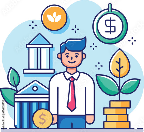 Business Investment Growth Illustration