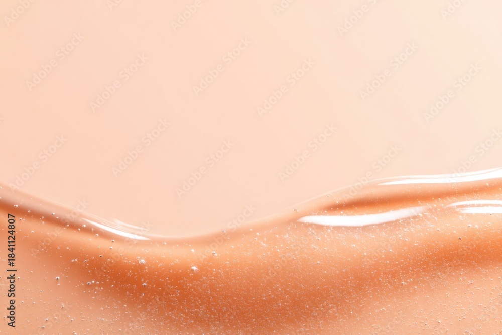 Fototapeta premium Smooth, glistening surface showcases luxurious skincare serum wi