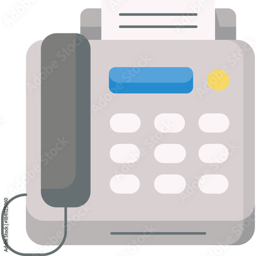 Fax Machine Illustration