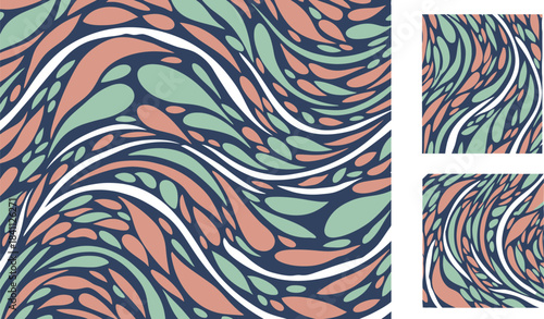 Abstract geometric composition featuring vibrant red green blue yellow cyan and magenta elements with crisp black and white accents rendered in a professional vector format for versatile design applic