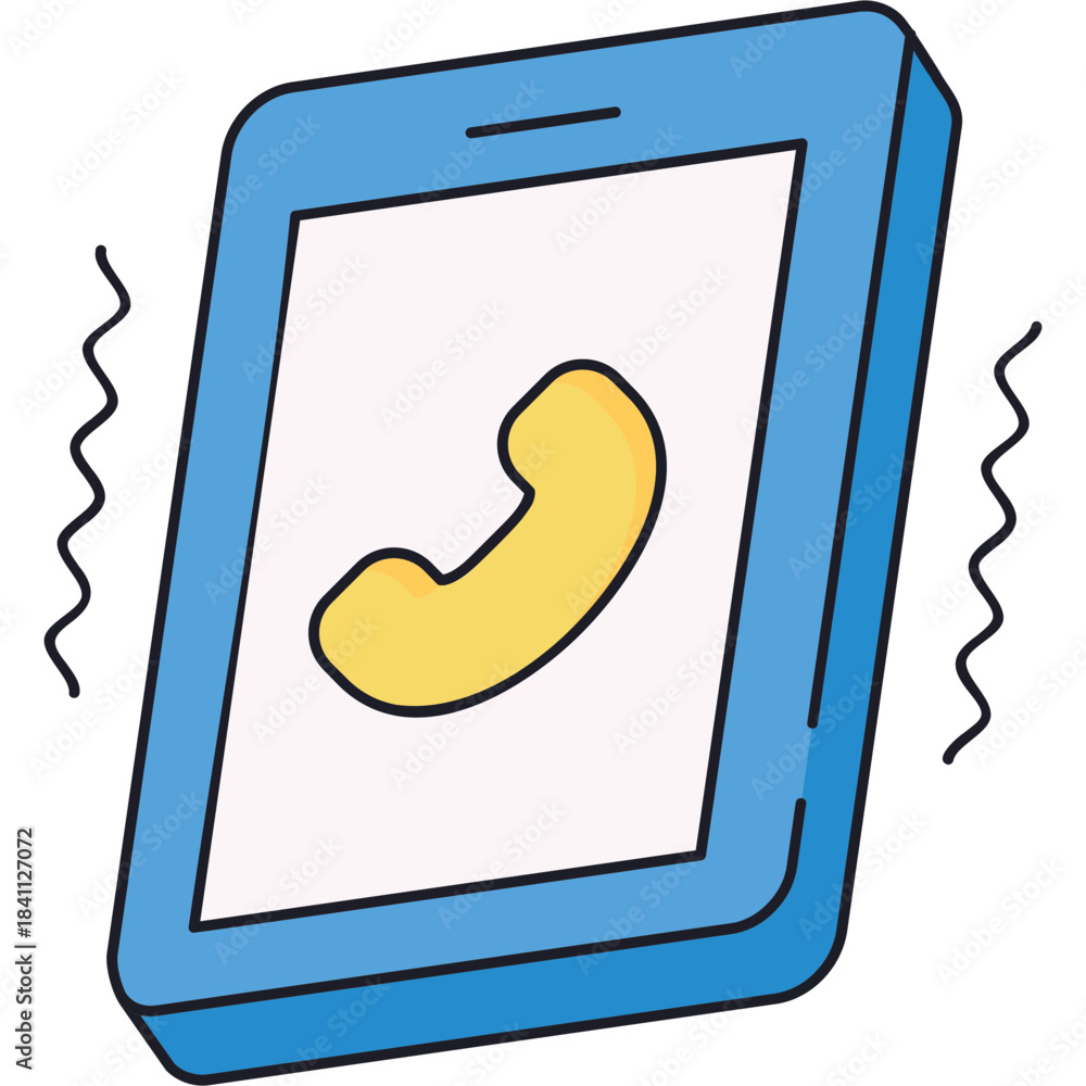 Naklejka premium Phone Ringing Sticker