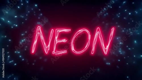 Flowing Neon Gradient Waves Abstract Background