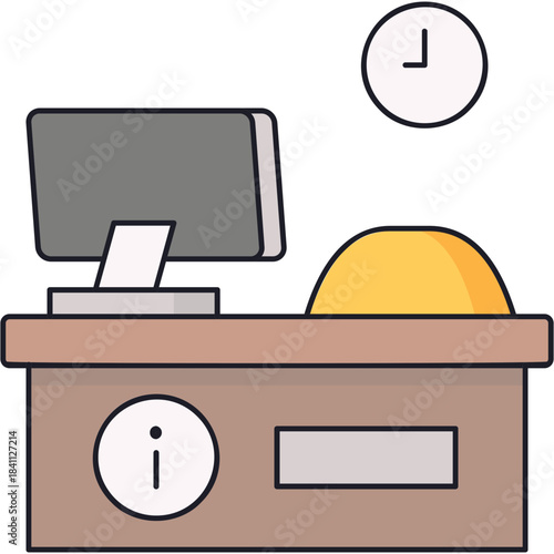 Reception Desk Sticker