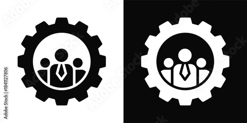Resources Managementsvg Icon White And Black Background Style