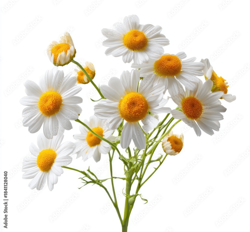 Fototapeta premium Beautiful White Flower Cutout Aesthetic Design on a Clean Background for Creative Projects and Floral Themes