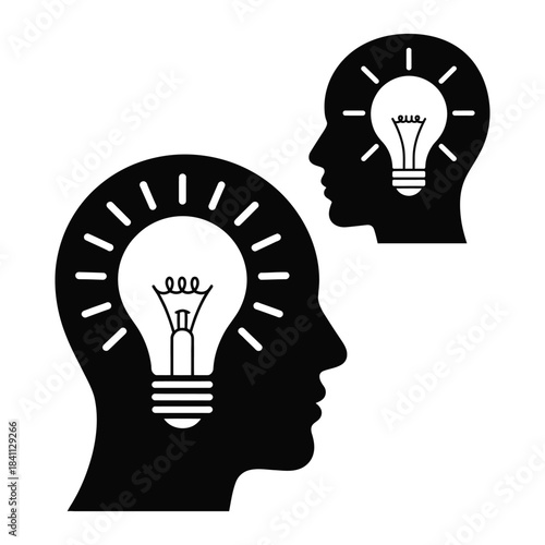 Idea Generation and Innovation: Brainstorming Concepts  Business idea Icons