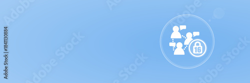 Soziales Netzwerk Verbot ab 16 Jahren Menschen Gruppe Header Copy Space Vektor svg unter 60 kB