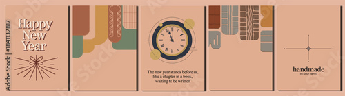 Elegant New Year Minimalist Banner Design