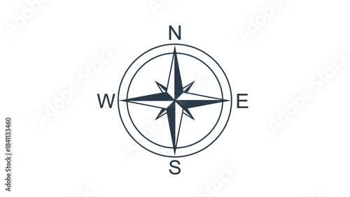 Navigational Precision: A compass rose, symbolizing direction and guidance, offers a straightforward representation of cardinal points. It conveys a message of orientation, planning.