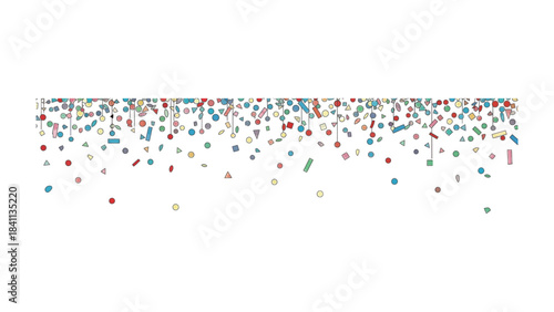 Celebration Confetti: A vibrant cascade of colorful confetti creates a festive atmosphere, perfect for celebrating joy and special moments. 