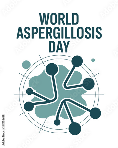 World Aspergillosis Day Awareness Medical Illustration