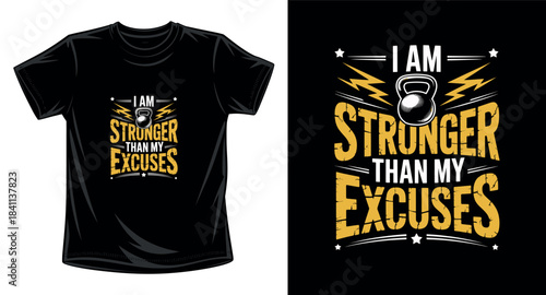 Gym fitness graphic vector art t-shirt design print template