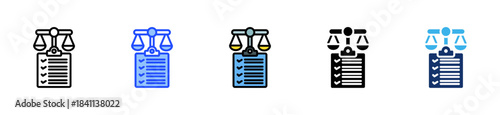 Tax Compliance Icon Collection With Multiple Styles
