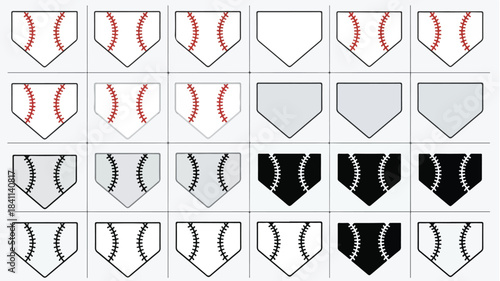 Flat lay of various colored briefs arranged in rows on a white background, showcasing different designs and colors.