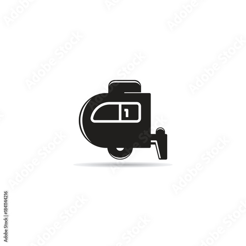 RV trailer icon vector illustration