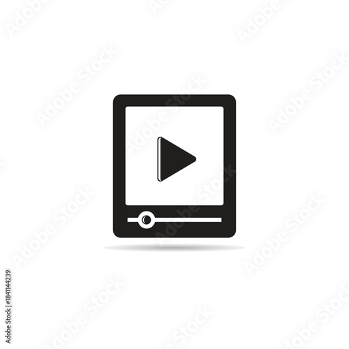 music and media player device icon vector illustration