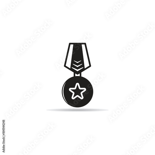 winner medal prize vector illustration