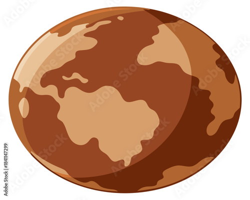 Planet illustration icon Vector