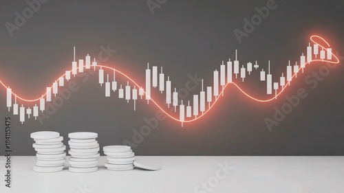 Financial Data Visualization | Business Analytics and Market Trend Analysis Concept.