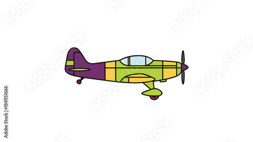 Modern Airplane Outline Icon, Simple Vector Illustration