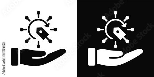 Fair Icon White And Black Background Style