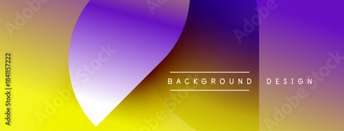 Abstract gradient background. Yellow, purple hues blend smoothly. Modern design elements create visual interest. Simple text overlay present.