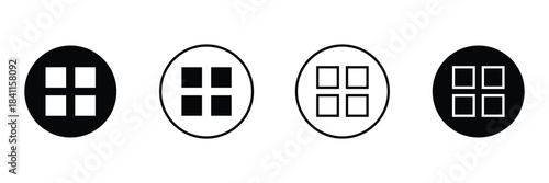 Apps icons in black fill and line style .Vector Illustration .EPS 10 .