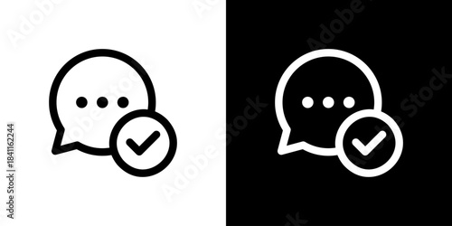 チェックマーク・既読のチャットアイコン