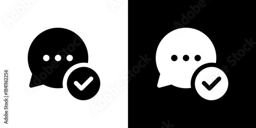 チェックマーク・既読のチャットアイコン