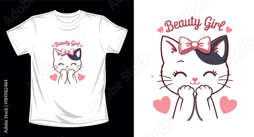 Kids graphic vector art t-shirt design print template