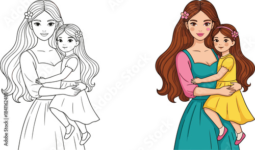 Cute Cartoon Mouse Vector Outline Set: Playing Guitar, Violin, and Accordion Musical Instruments