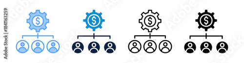 Crowdfunding Multiple Style Icon Set Collection 