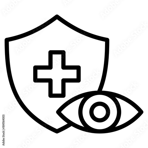 Vision Insurance  Icon Element For Design
