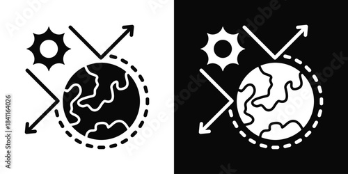Atmosphere Icon White And Black Background Style