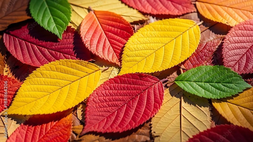 Fototapeta premium Colorful Autumn Leaves Pattern