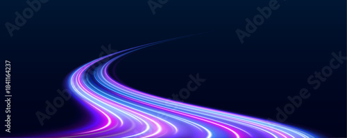 Light swirls form elongated streaks of motion. Their glowing outlines pulse with shifting energy. A silky neon texture surrounds them.