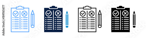 Pros And Cons Multiple Style Icon Set Collection 