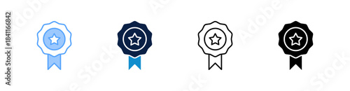 Badge Multiple Style Icon Set Collection 