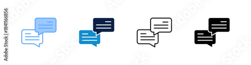 Conversation Multiple Style Icon Set Collection 