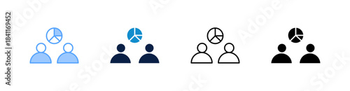User Segmentation Multiple Style Icon Set Collection 