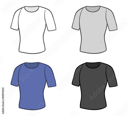 吸汗速乾ベースレイヤーTシャツ、メンズ用