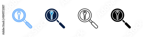 Keyword Multiple Style Icon Set Collection 