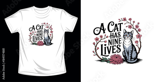 Animal graphic vector art t-shirt design print template