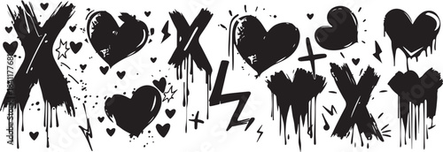 Wild Forest Mushroom Silhouettes Collection
Black Silhouette Mushrooms in Grass Design Set
Nature-Inspired Mushroom Outline Illustrations