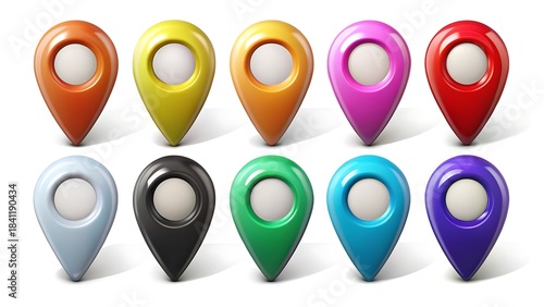 Free Download Colorful Map Markers - GFXLoad