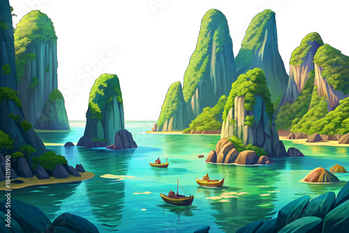 Ha Long Bay’s limestone islands float on emerald waters, creating a dreamlike seascape that attracts nature lovers and photographers seeking spectacular views